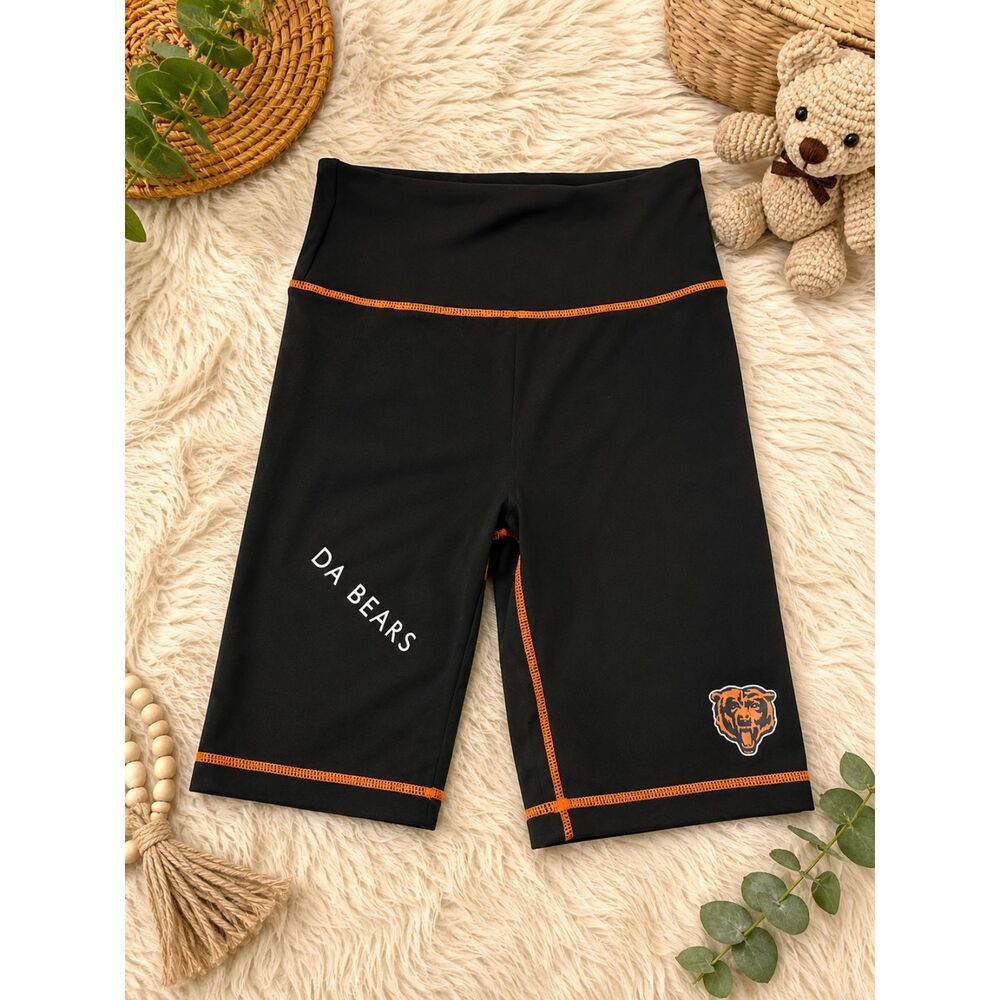 Chicago Bears Bike Shorts Women's Small NFL Da Bears Compression Athletic Shorts